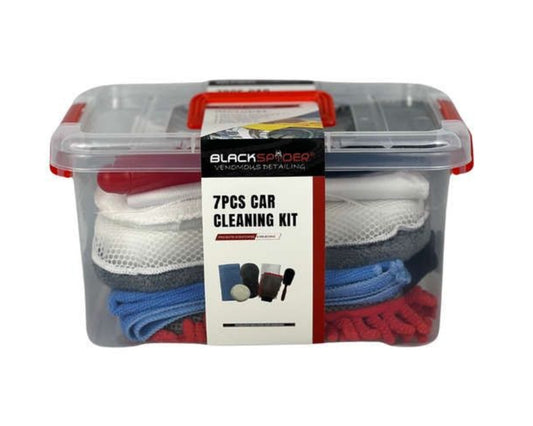 BlackSpider 7PC Car Cleaning Kit