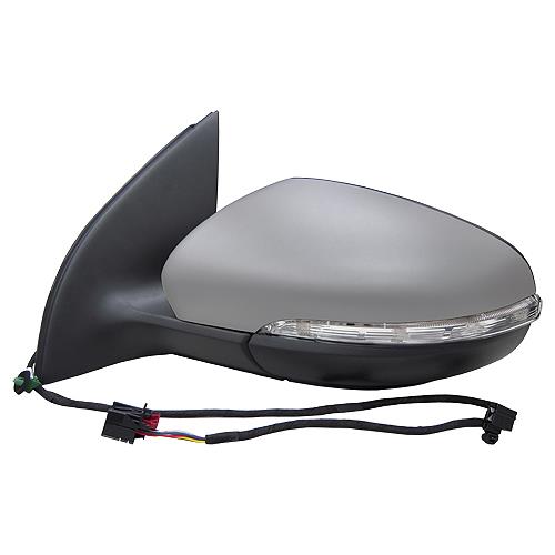 Golf 6 Door Mirror (Primed) - Left 2009-2012